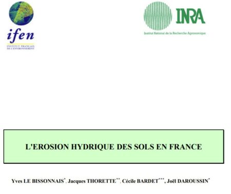 L’érosion hydrique des sols en france