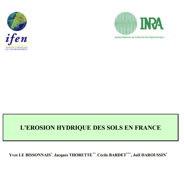L’érosion hydrique des sols en france