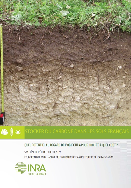 Stocker du carbone dans les sols français. Quel potentiel au regard de l’objectif 4 pour 1000 et à quel coût?