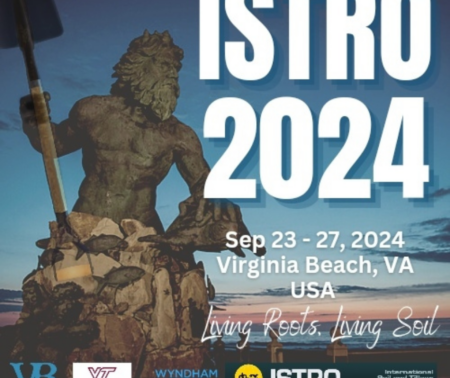 22e Conférence ISTRO : « Racines vivantes, sols vivants » – 23 au 27 septembre 2024 à Virginia Beach, Va, USA