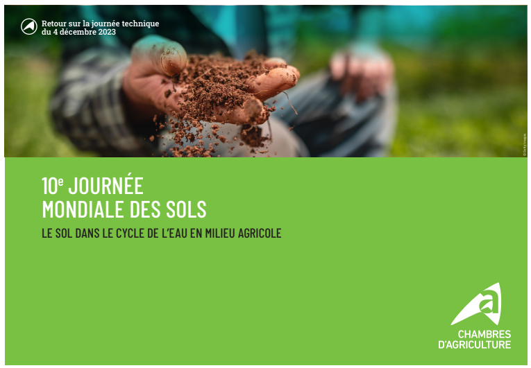 10e Journée Mondiale des Sols : LE SOL DANS LE CYCLE DE L’EAU EN MILIEU AGRICOLE