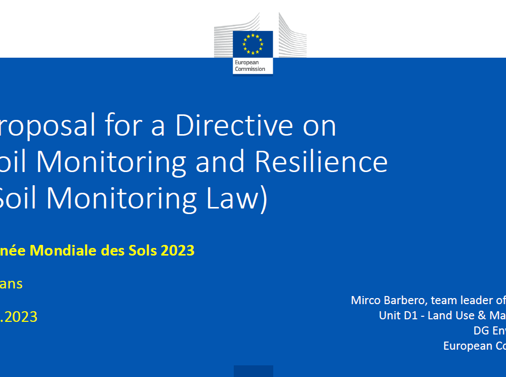 Proposal for a Directive on Soil Monitoring and Resilience (Soil Monitoring Law)
