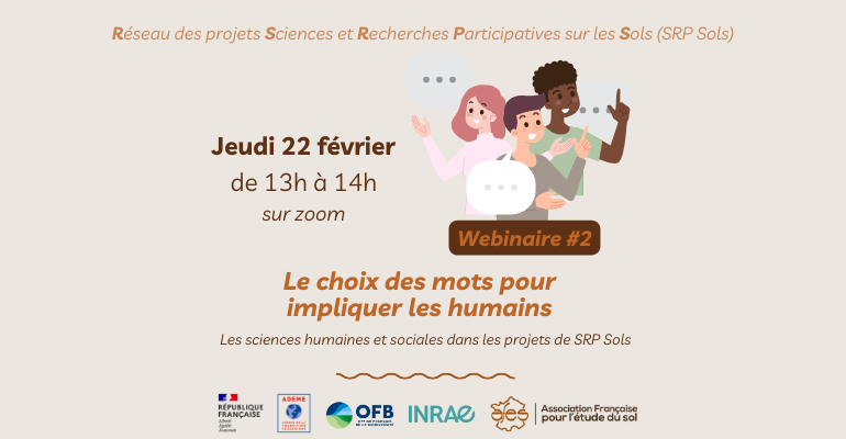 Webinaire #2 du réseau de projets en Sciences et Recherches Participatives sur le Sols (SRP Sols)