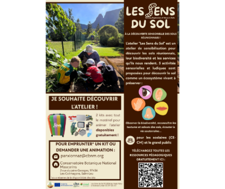 Kit pédagogique de l&rsquo;atelier Les Sens du Sol – flyer